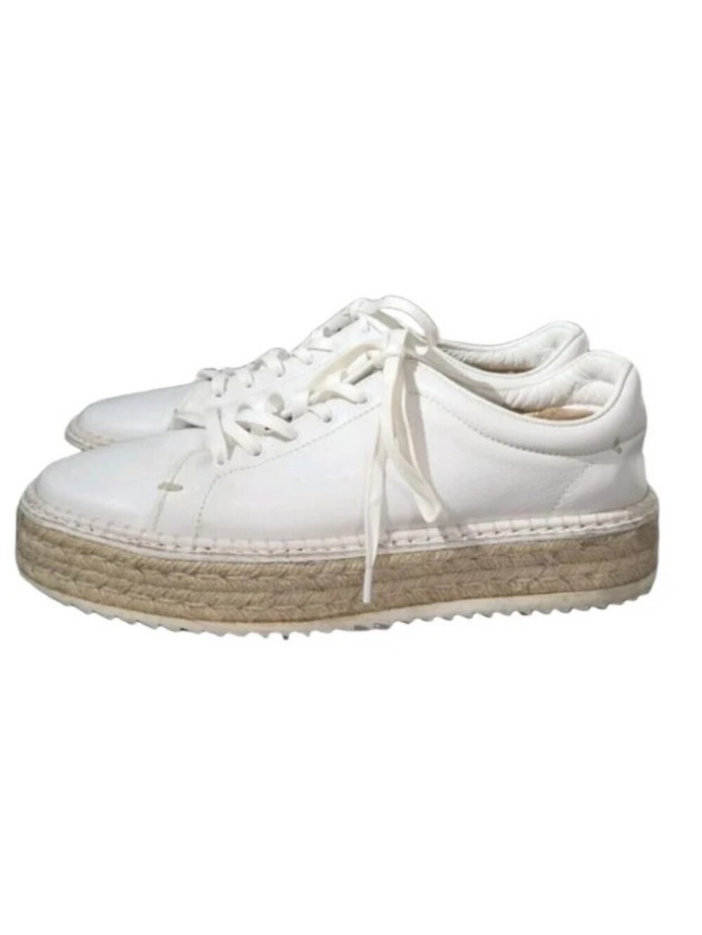 Rag & Bone Kent Leather Espadrille Platform Sneakers - 40/9 US
